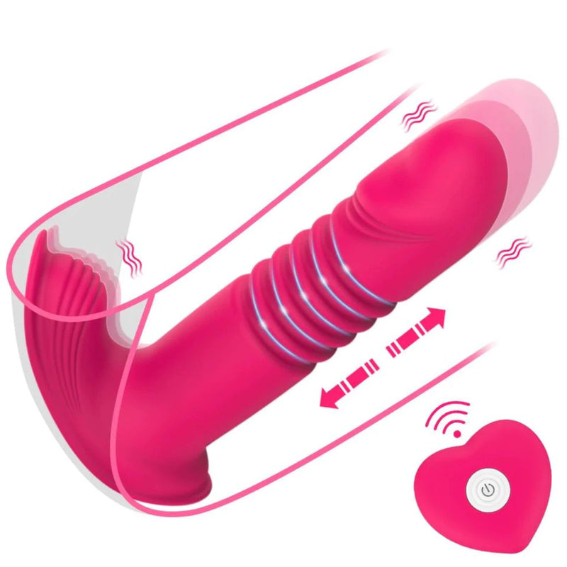 Vibrador Feminino Sexual Casal Recarregável Com Modo Vai e Vem